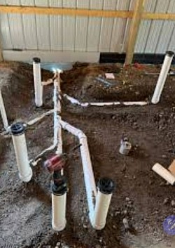 Barn groundwork.