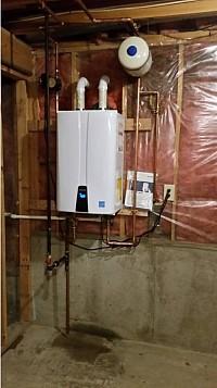 Thankless water heater install